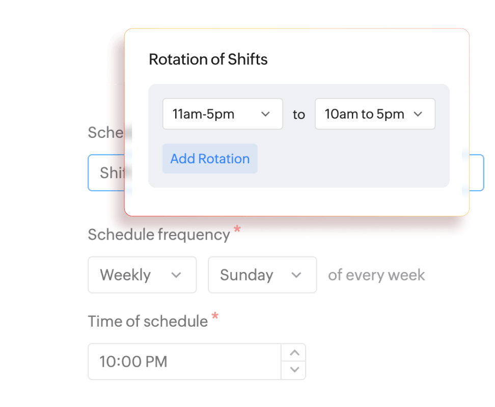Automated shift rotation scheduler