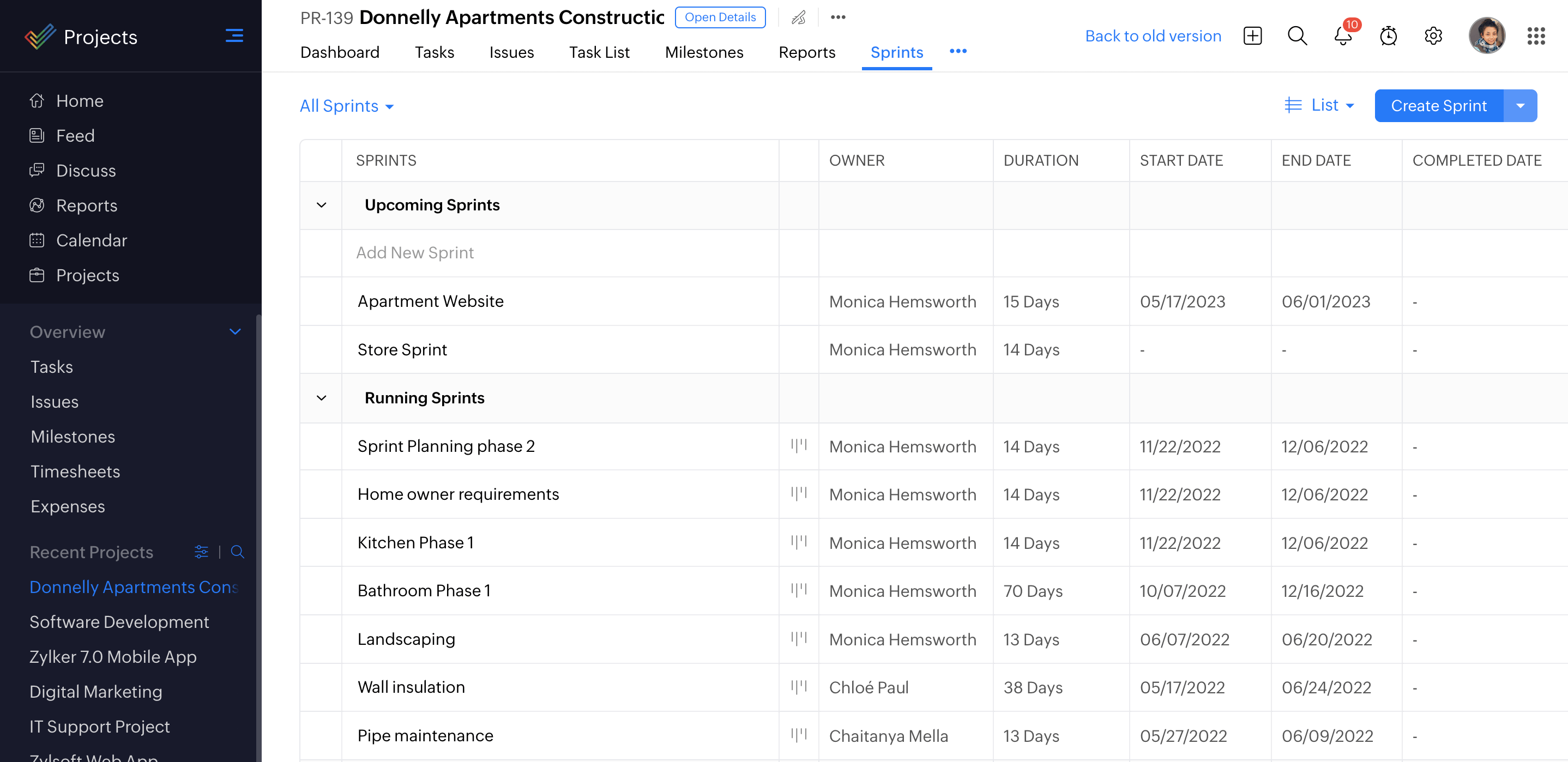 Bring files into Zoho Projects