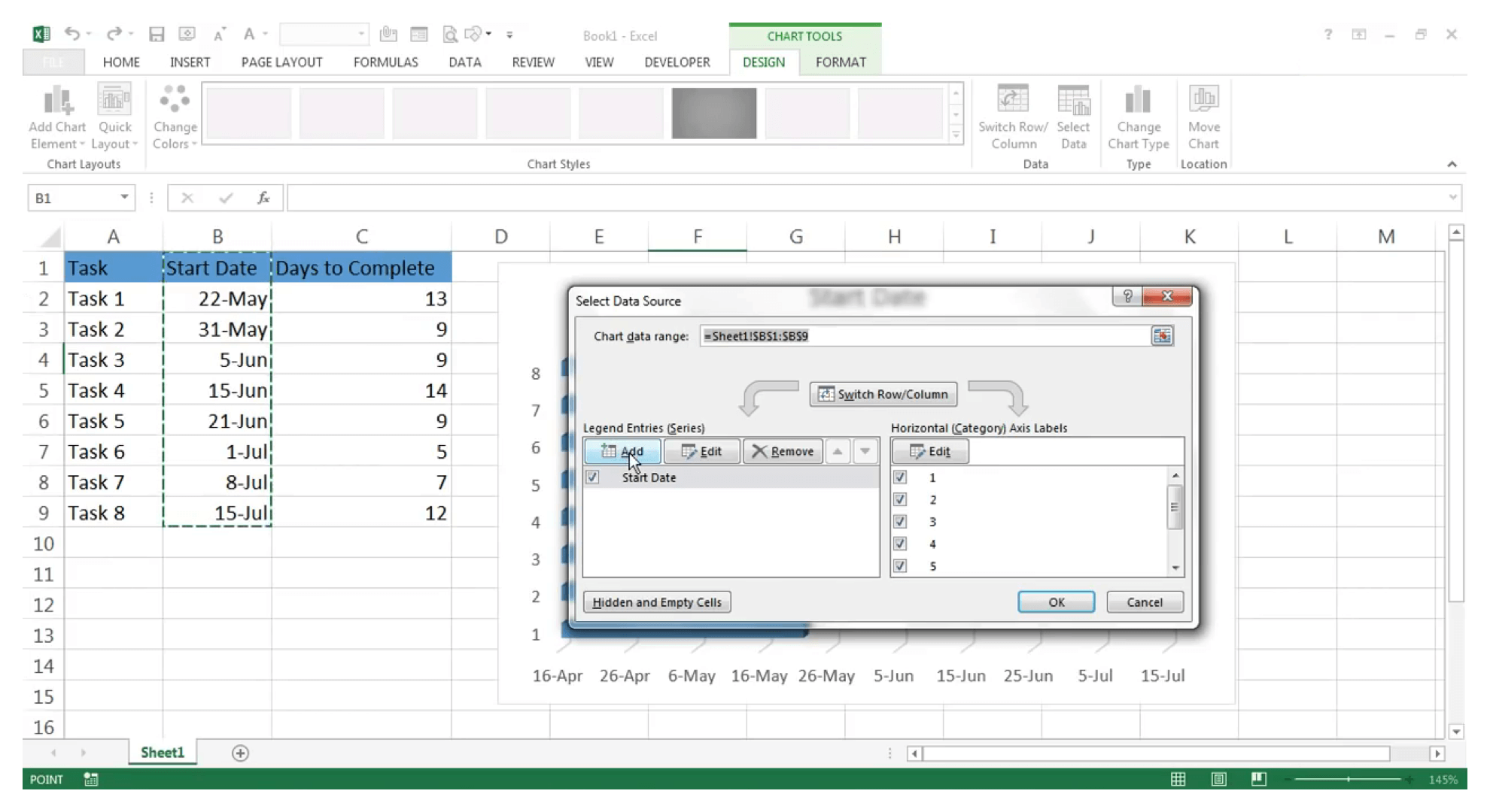 How to make a Gantt Chart