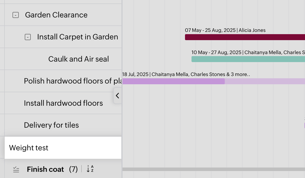 Online Gantt chart tool - Zoho Projects