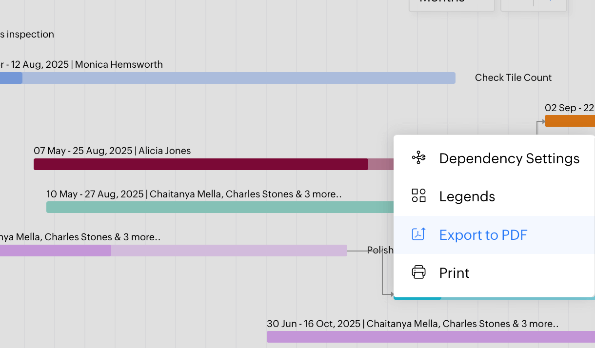 Gantt software - Zoho Projects