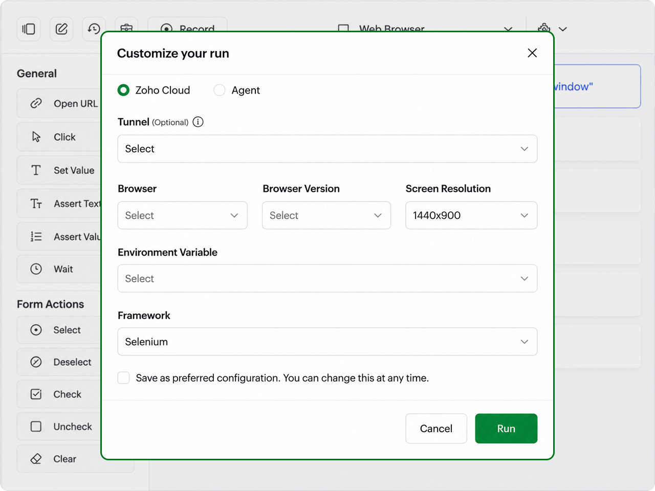 Cloud, local agents, and hybrid test execution