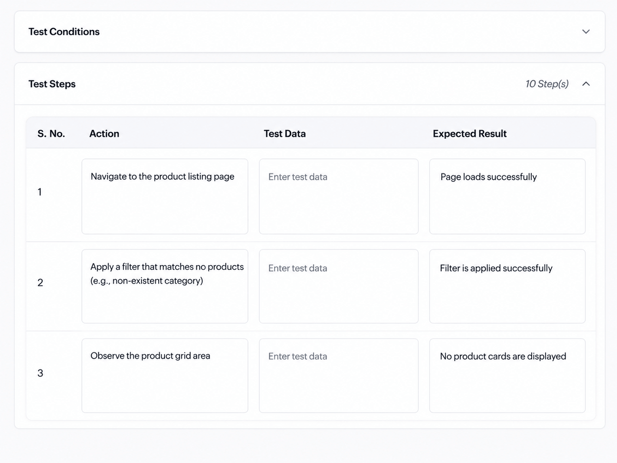 Manual test cases to automation test case scripts