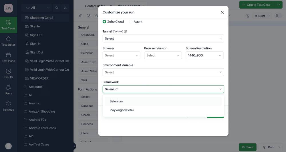 Choose Selenium or Playwright for test execution