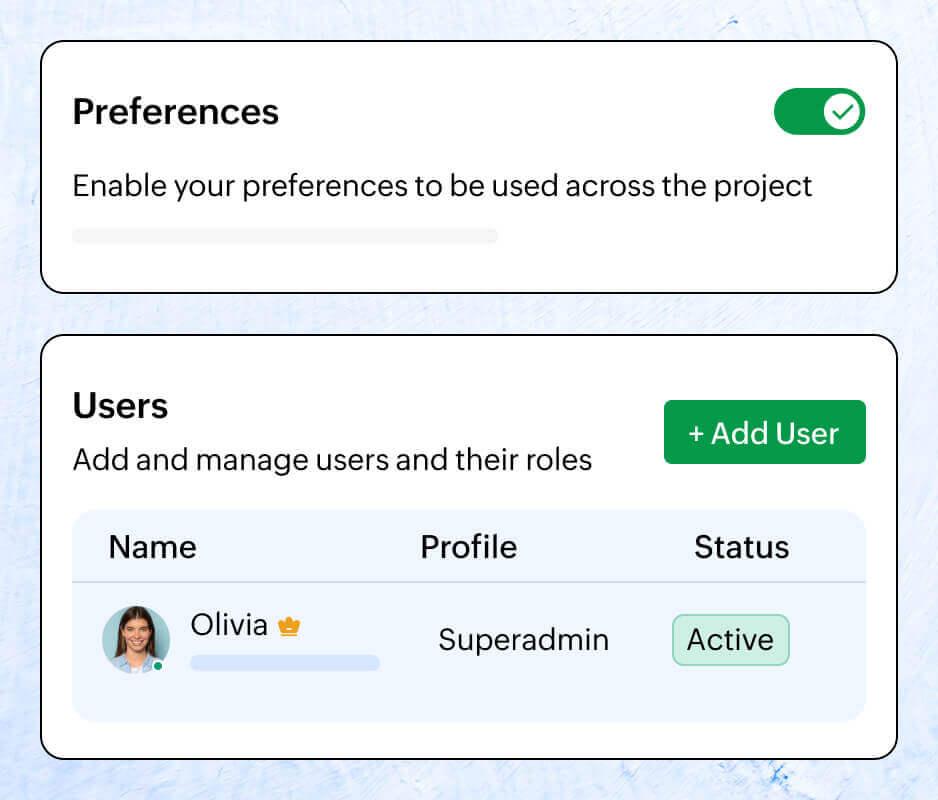 Role-based test case management