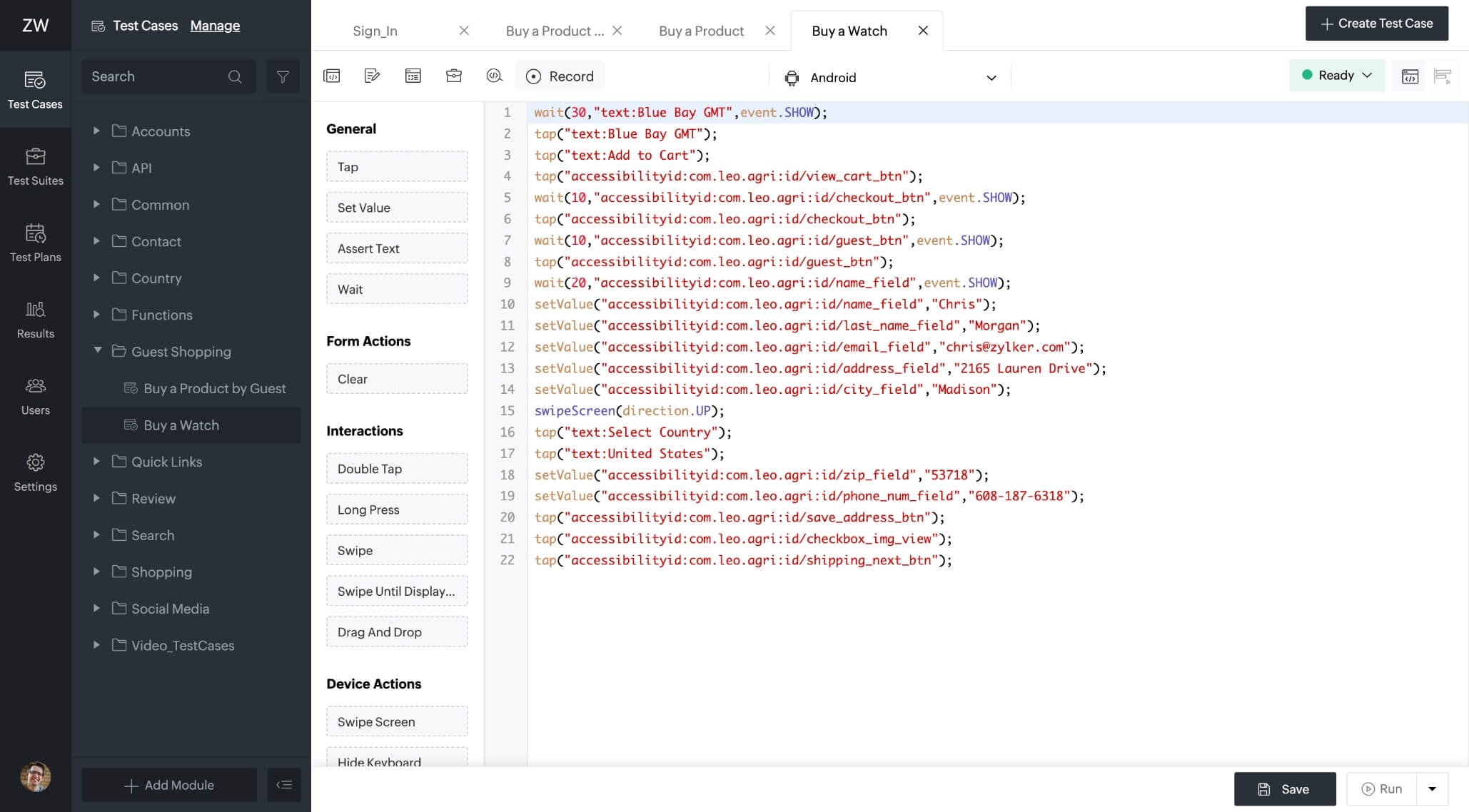 Mobile application testing with iron-clad security