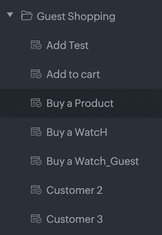 Variables to store data across test cases