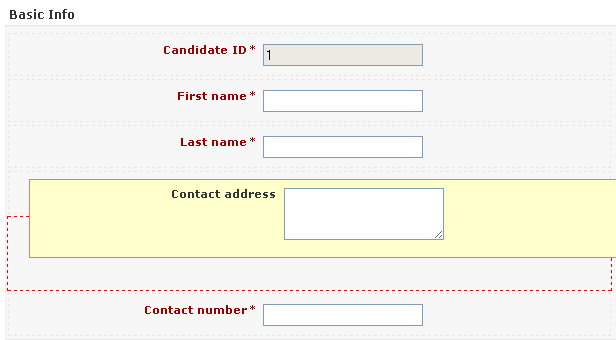 Drag and Drop customization