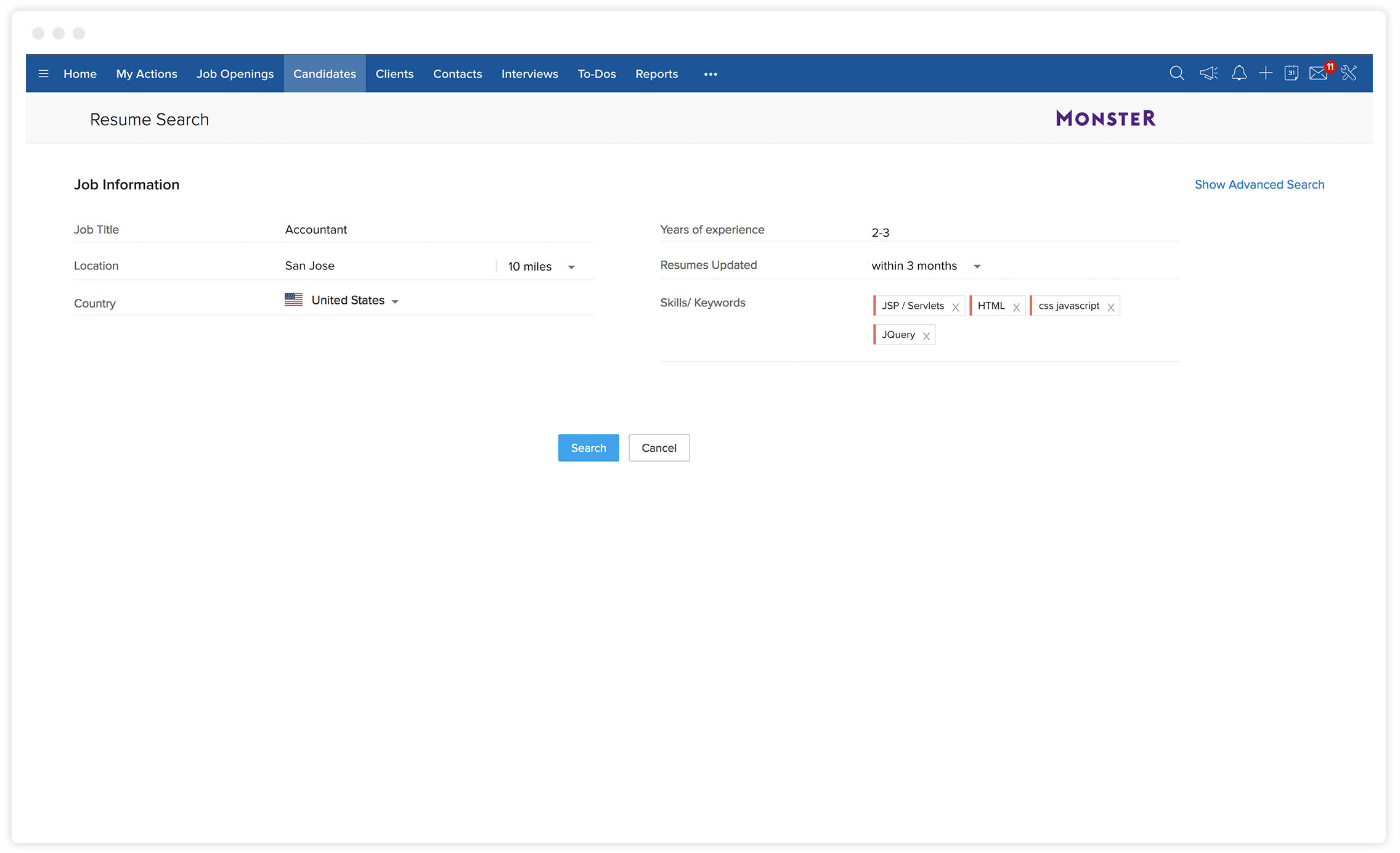 AI recruiting software - Zoho Sprints