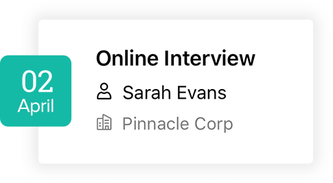 かんたんに面接を予約