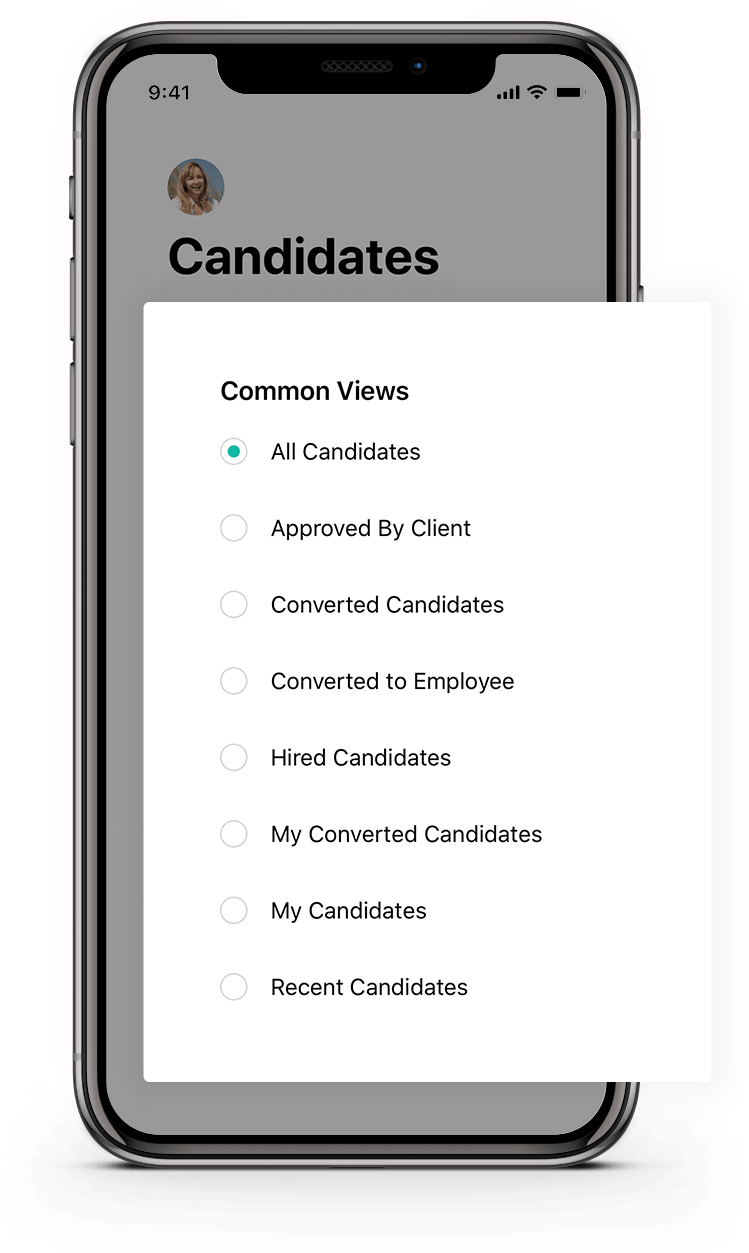 応募者をすばやく並べ替え