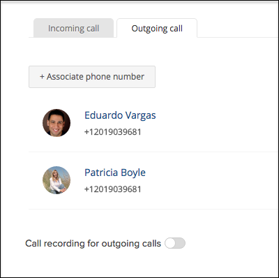 Manage calls via phonebridge