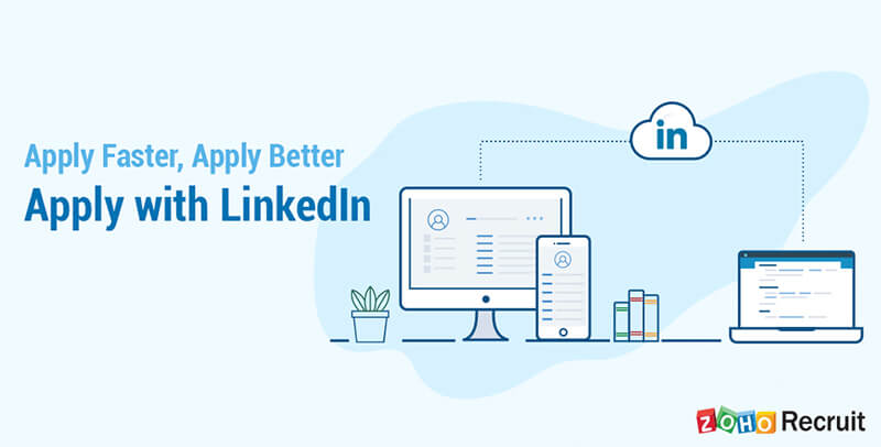 Online Recruiting Management Software - Apply with Linkedin - Zoho Recruit