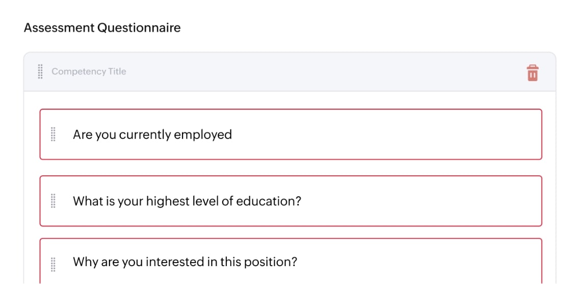 Assessment template