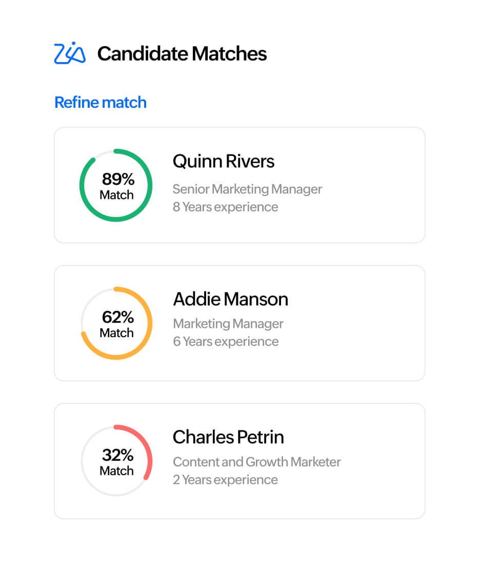 A bias-free way to match candidates and jobs