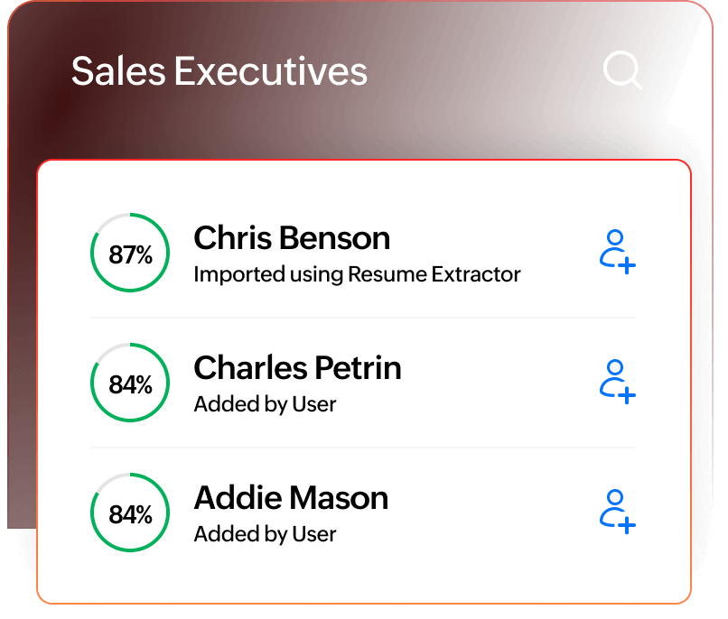 AI candidate matching feature matches the rightly skilled candidates for the jobs