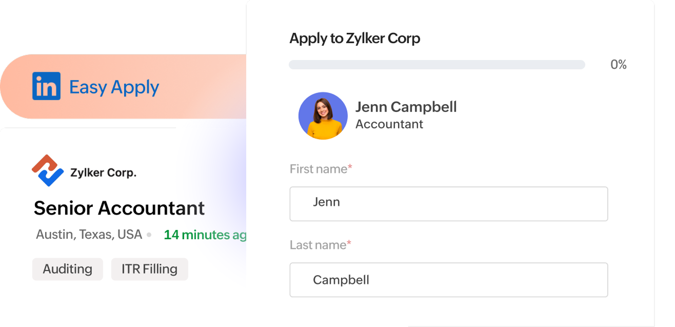 Publish job openings linkedin zoho recruit