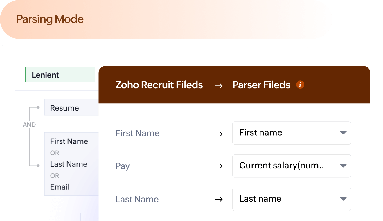 Resume management interface