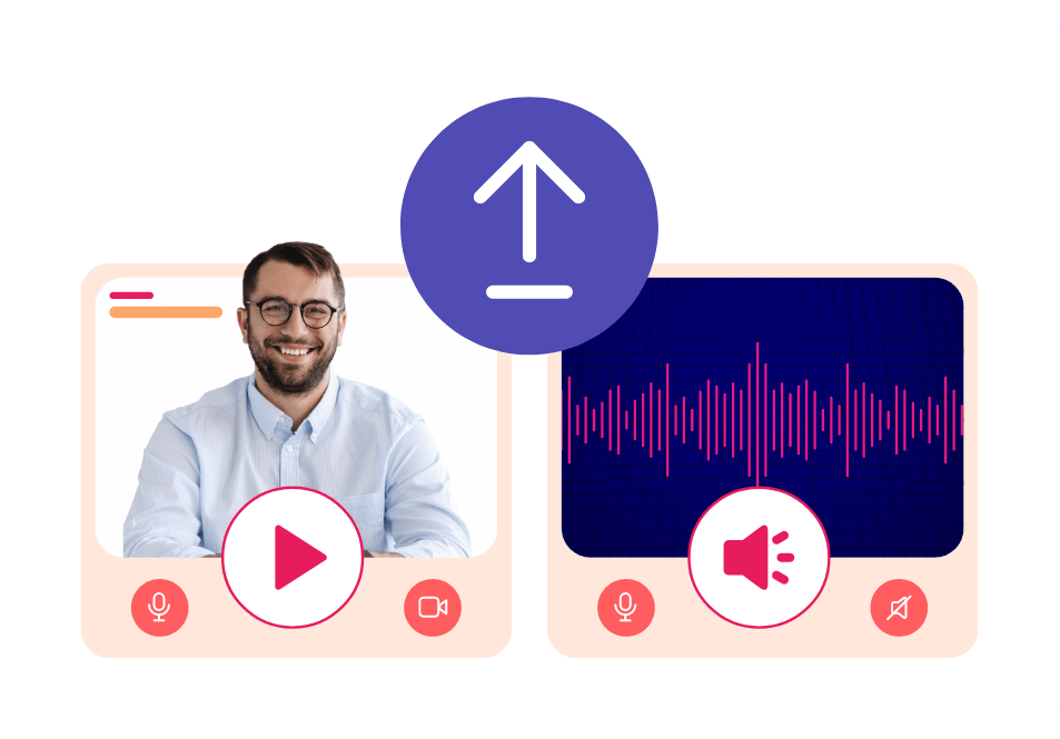 Upload audio and video interviews