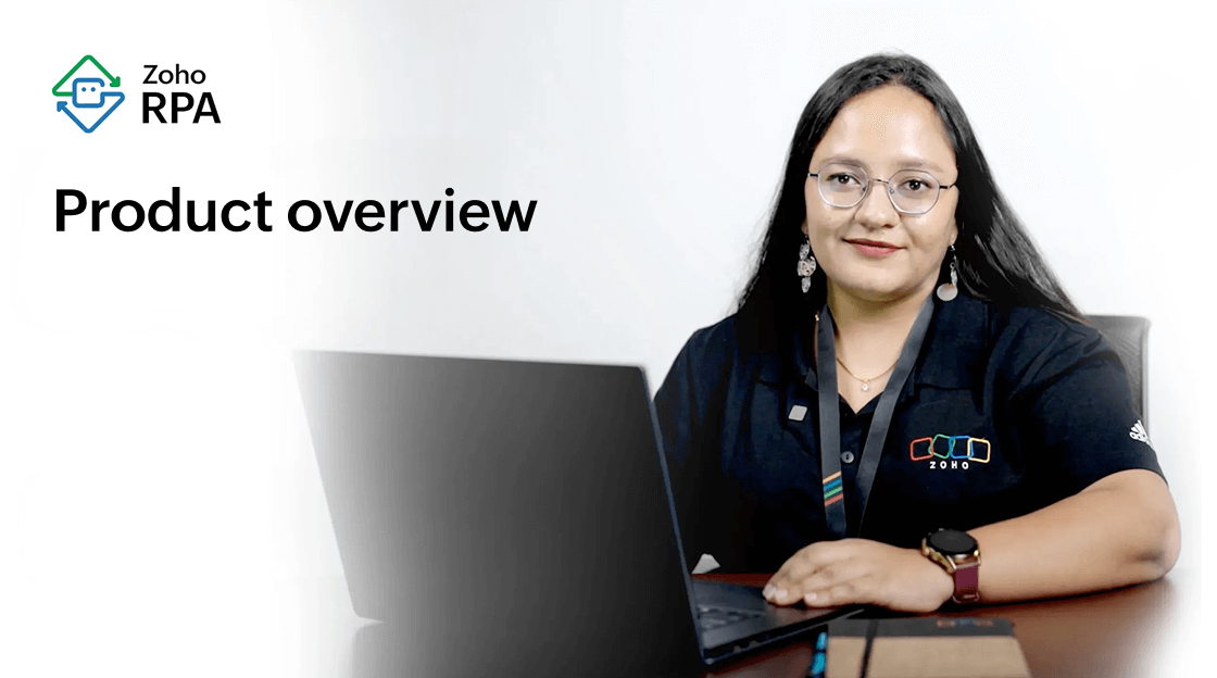 Watch Zoho RPA Product overview