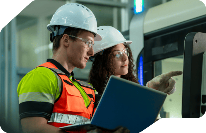 Manufacturing automation illustration
