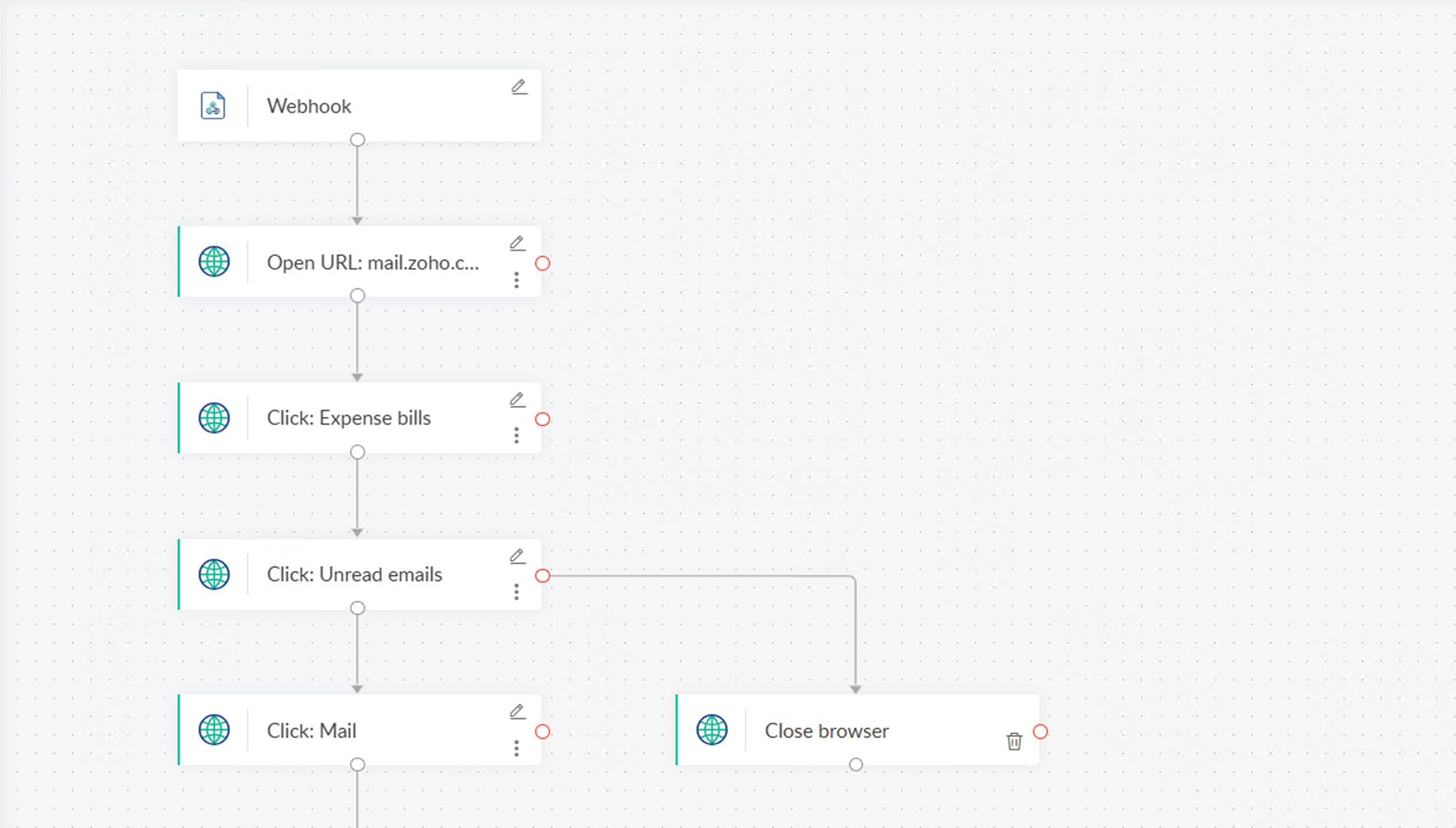 RPA Web automation window
