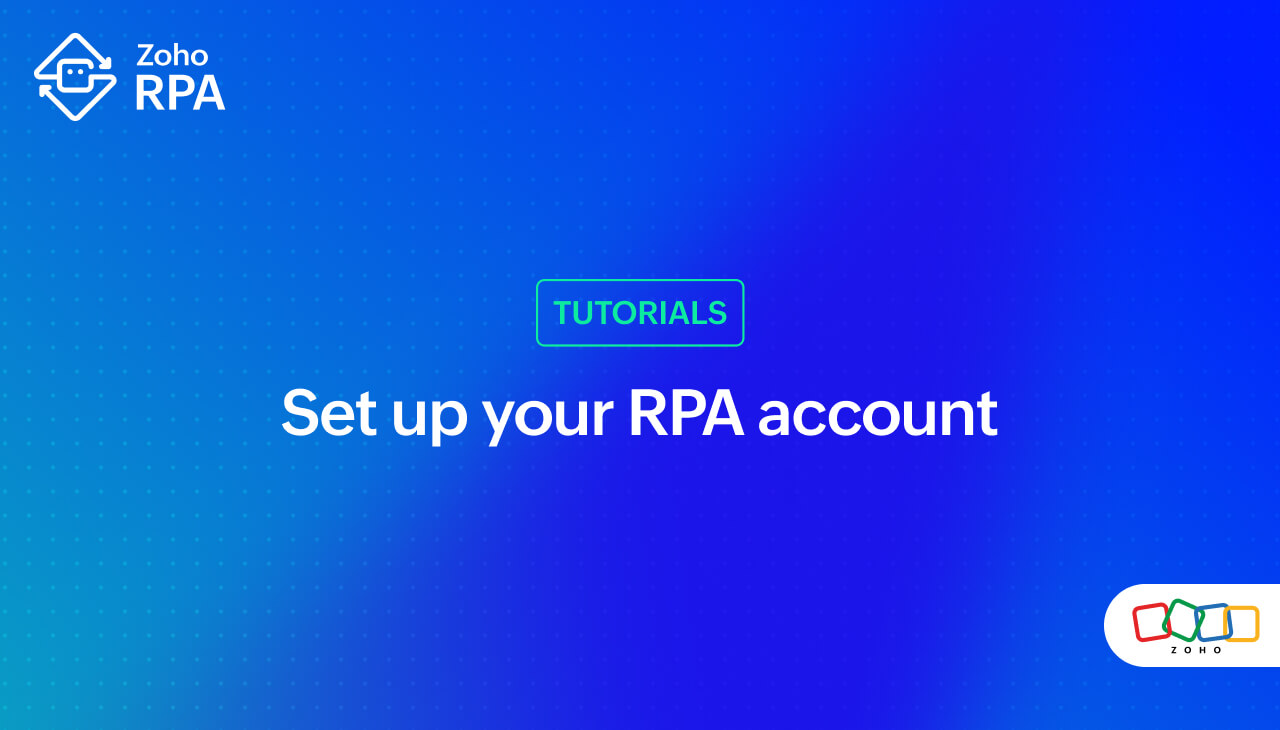 Set up your RPA account