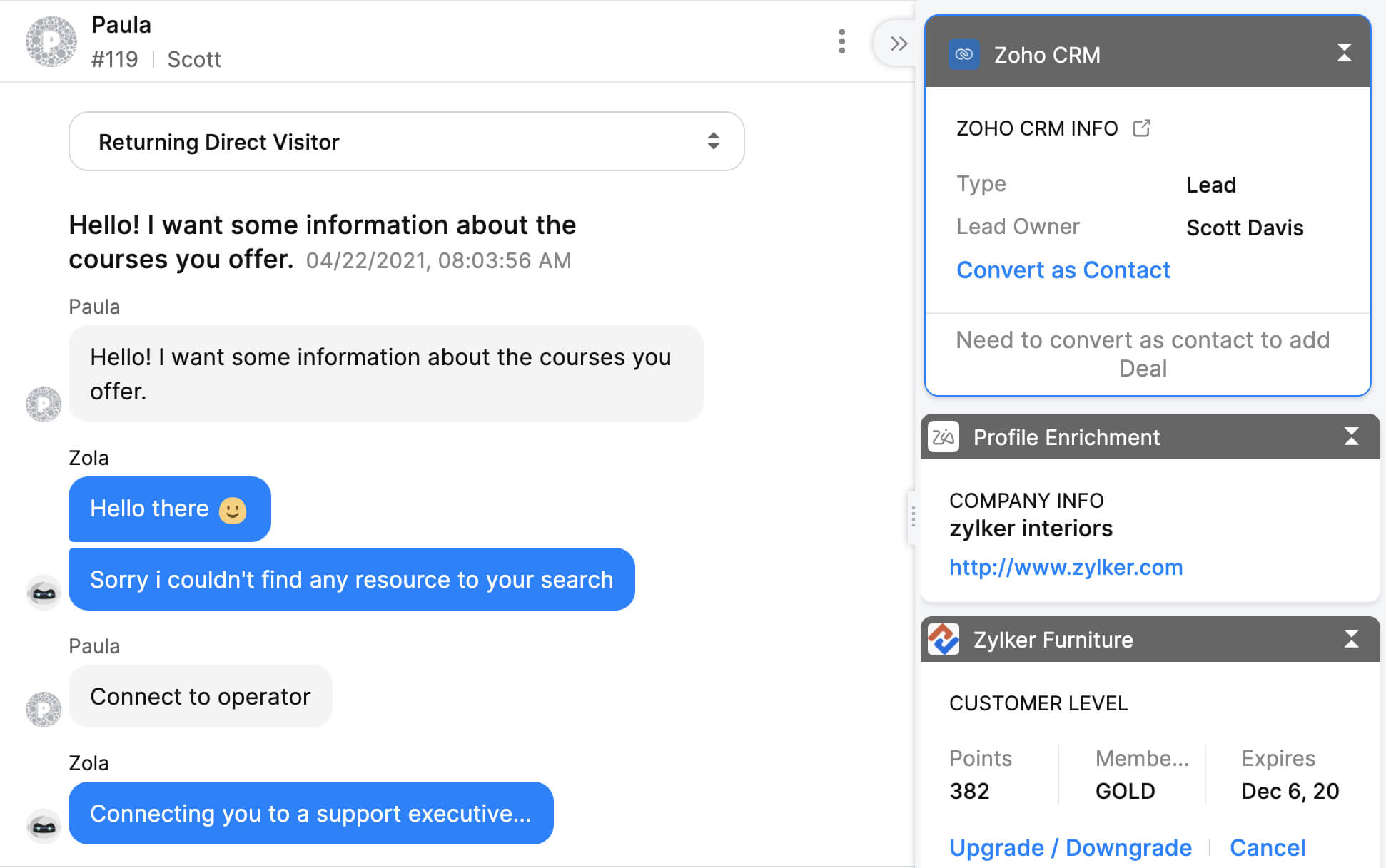 Power your conversations with Widgets