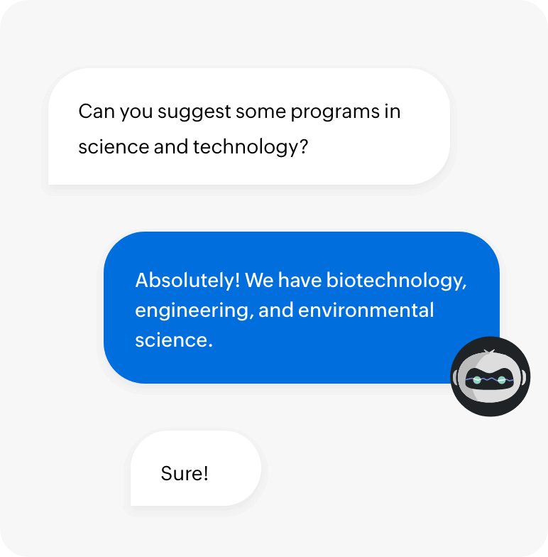 Education chatbot for business
