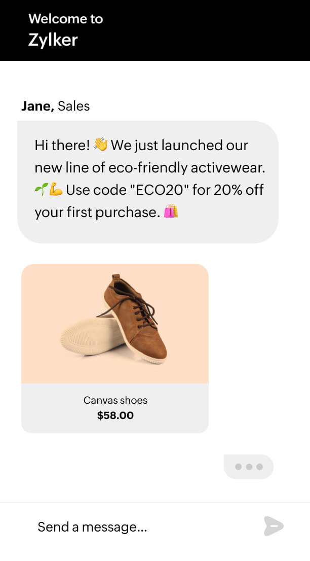 Live chat for marketing