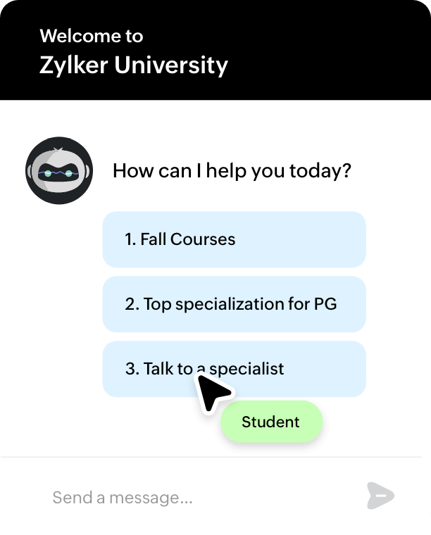 Education institution live chat