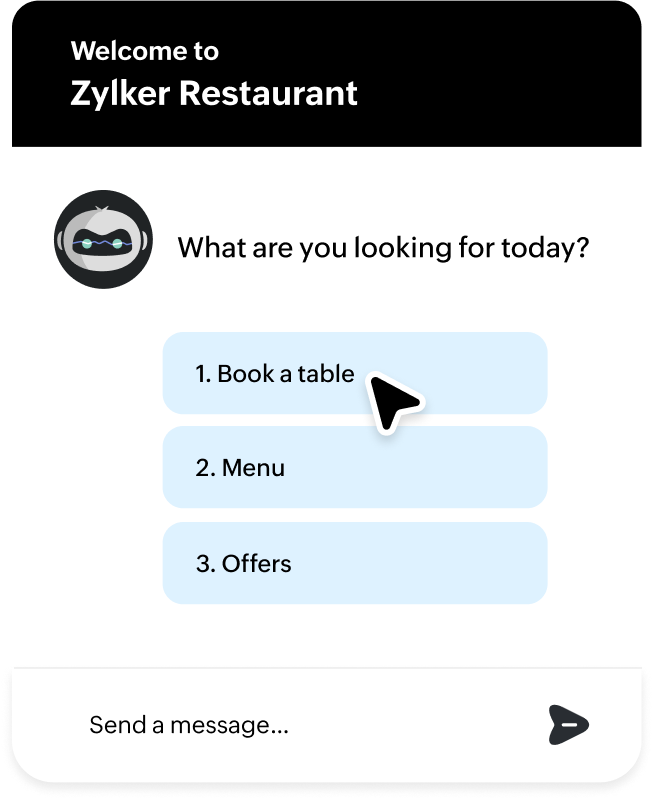 Restaurant live chat
