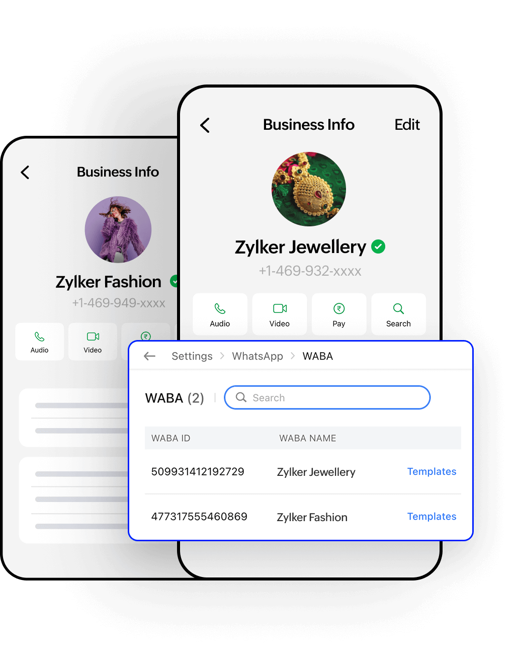 Manage multiple WhatsApp Business Accounts (WABA) from a single interface