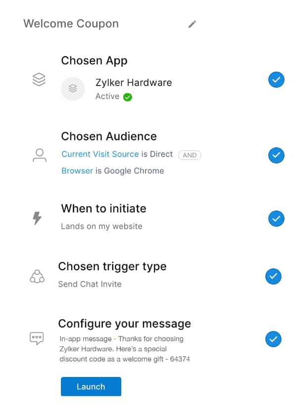 Nudge prospects to start a conversation with your sales team