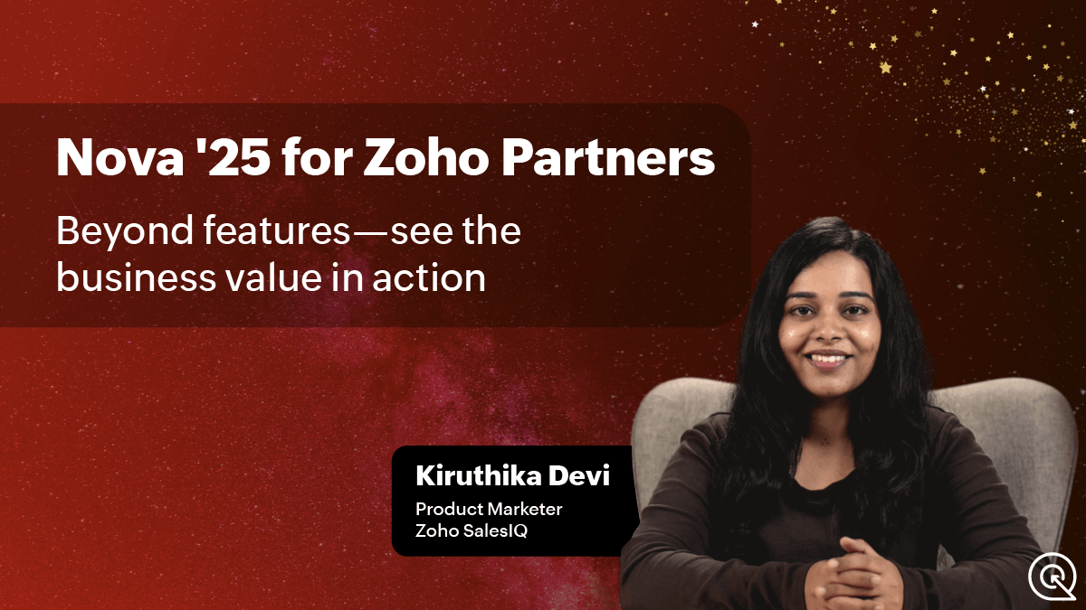 Zoho SalesIQ's all-new release, Nova'25