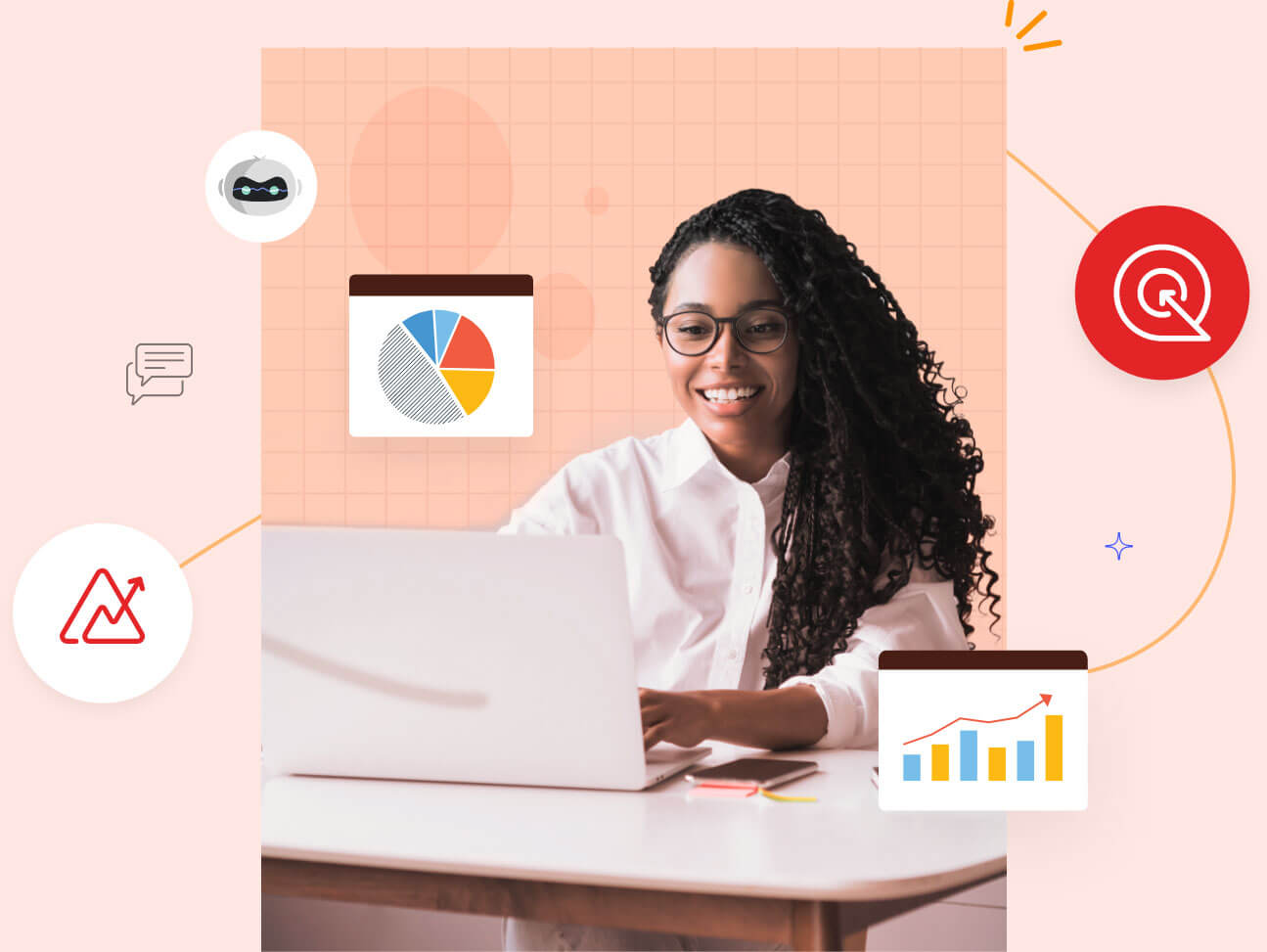 Integrate Zoho SalesIQ with Zoho Analytics to analyze marketing, sales, and support data 