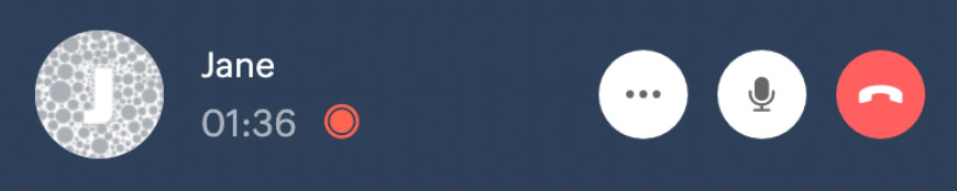 Audio call for live chat