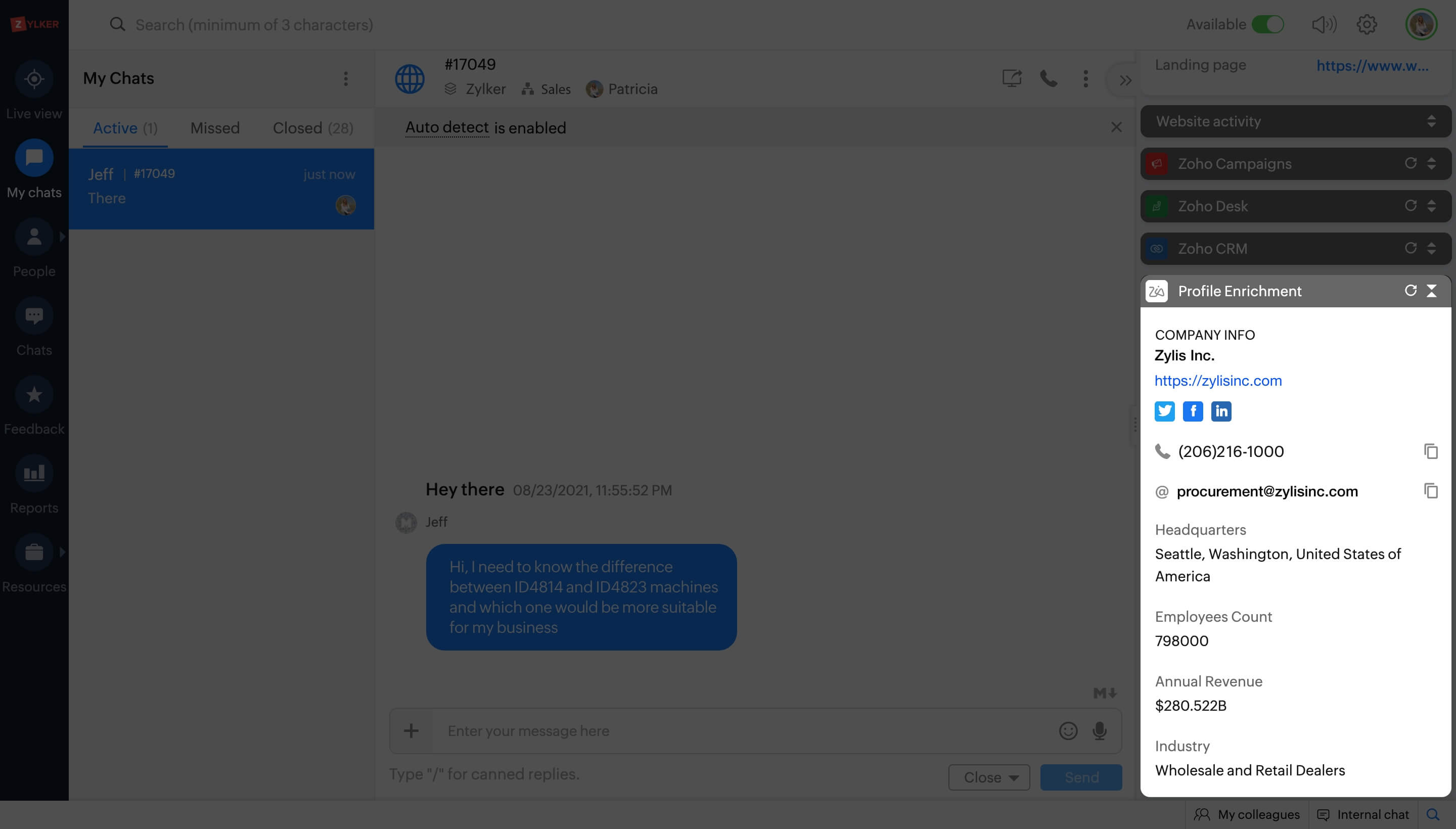 Improve manufacturing customer engagement with proactive chat triggers