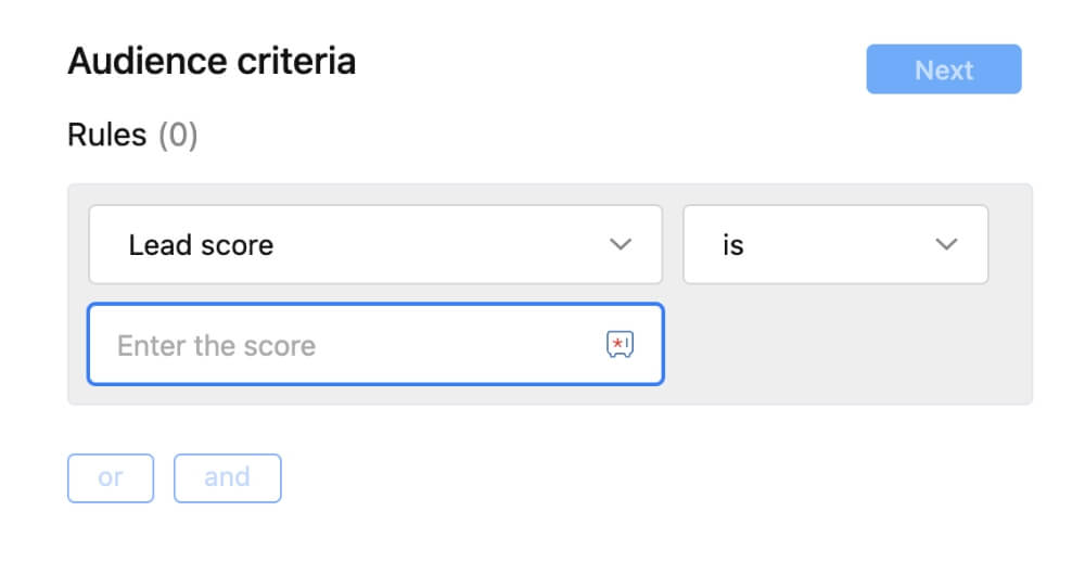 Retain customers using lead scoring software