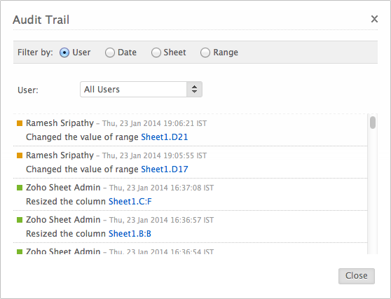 audittrail audittrail
