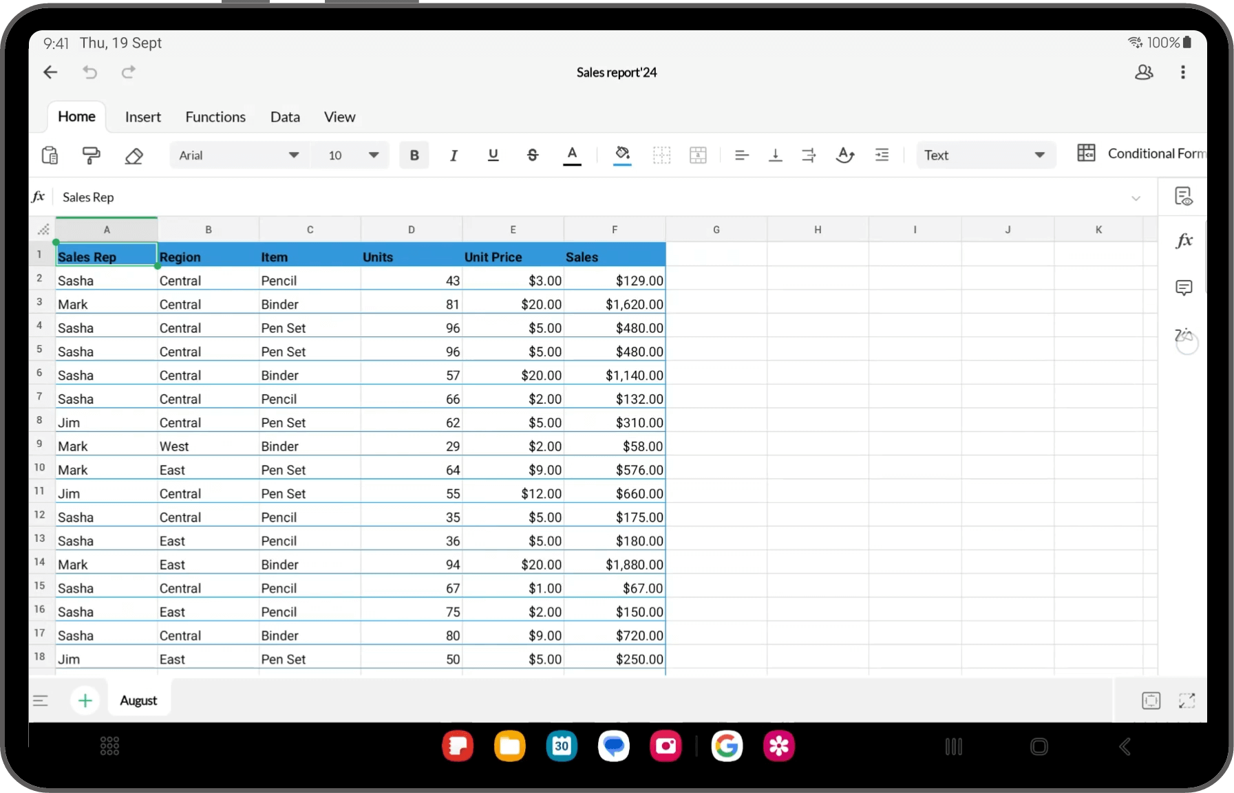 Zoho's AI assistant, Zia, analyzing data