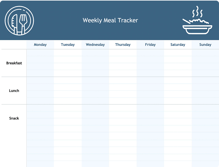 Weekly Meal Planner template preview