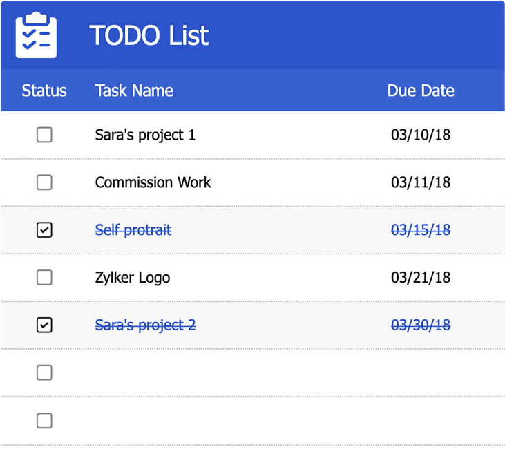 To-do List template preview