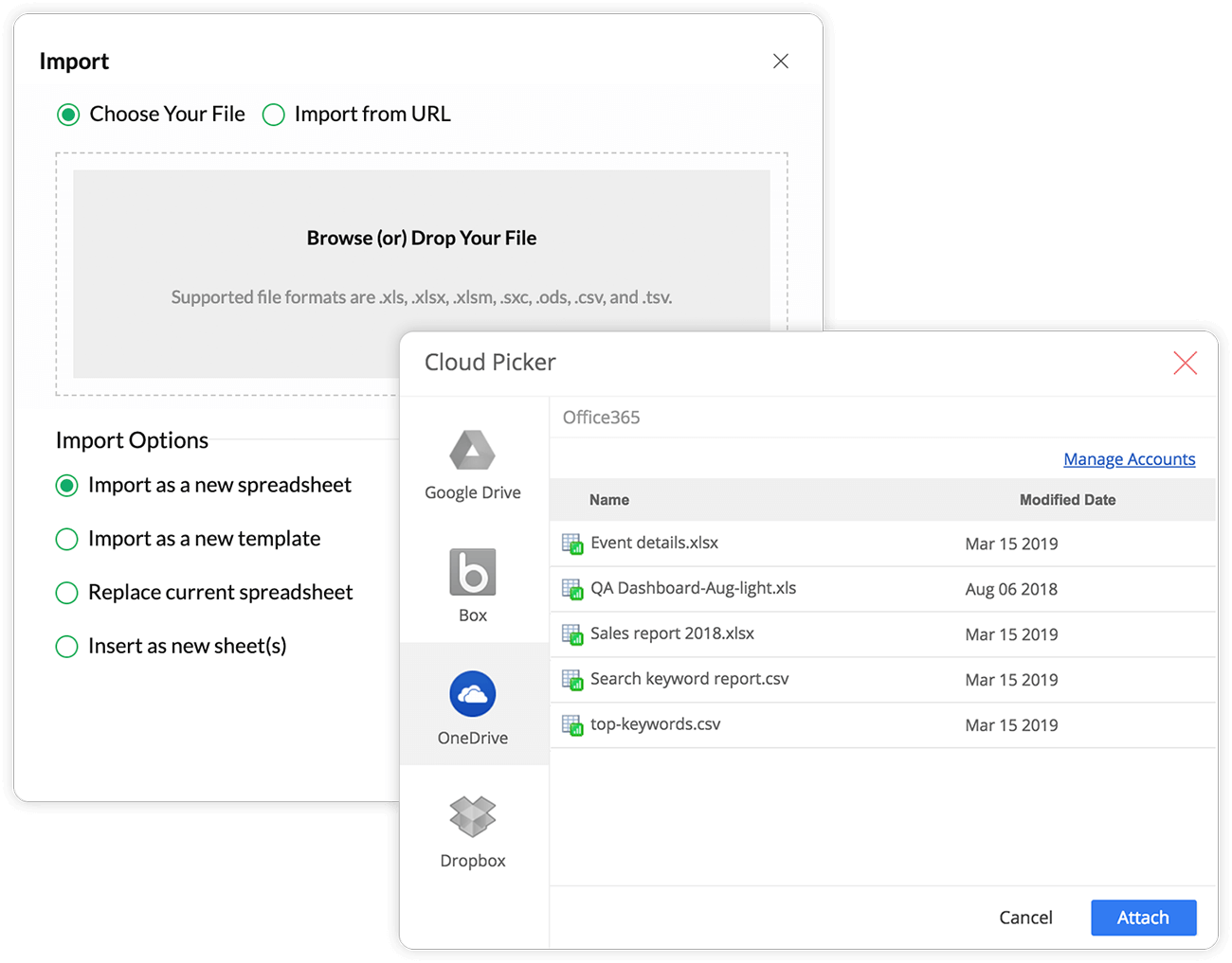 zoho sheet for works