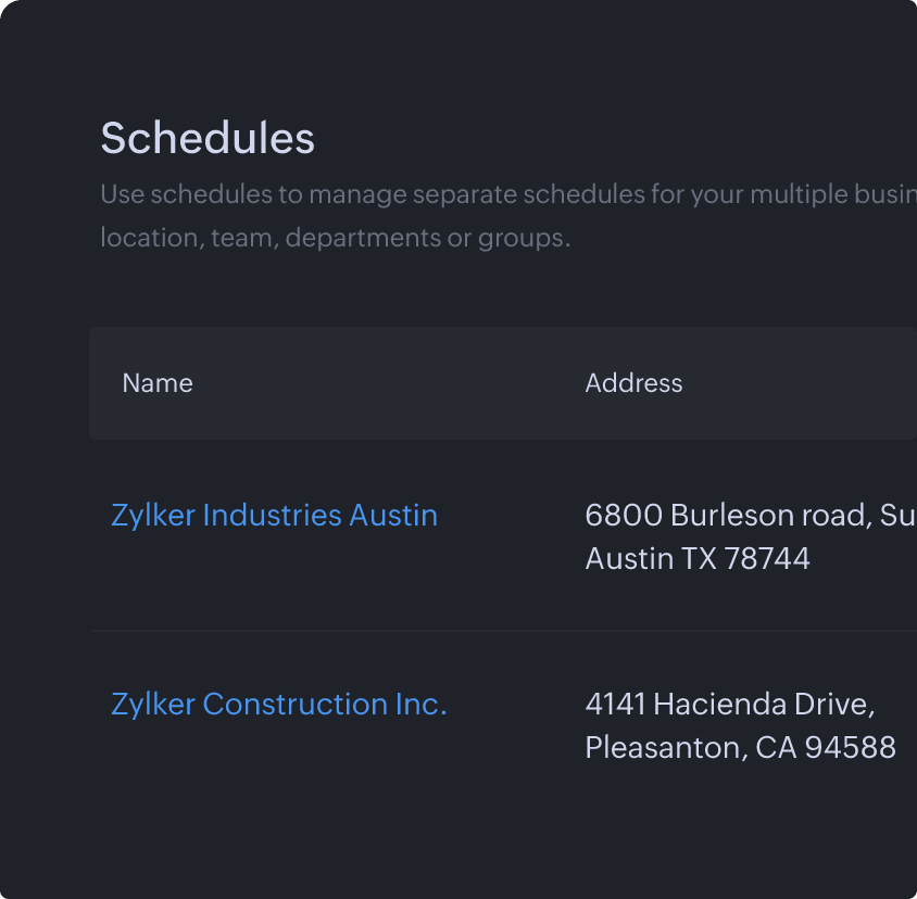Handle multiple locations
