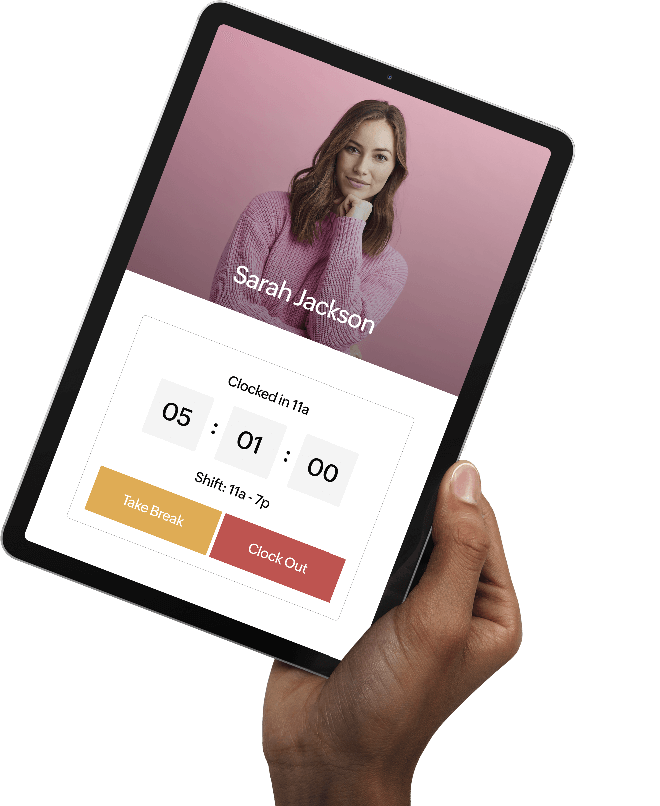 Centrally clock-in and out with the Kiosk app