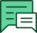 Icon representing communication feature