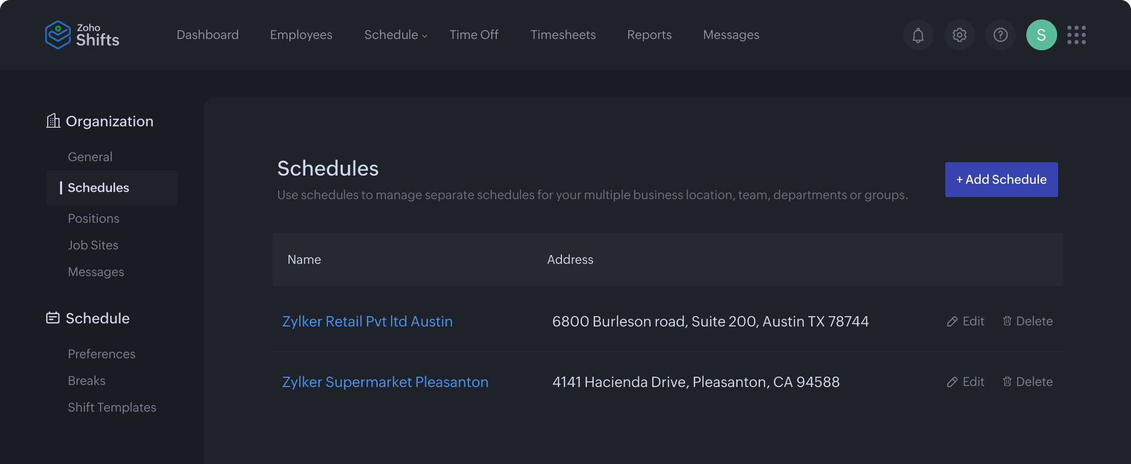 Seamlessly manage employees across multiple stores