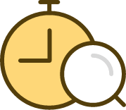 Icon representing time tracking feature