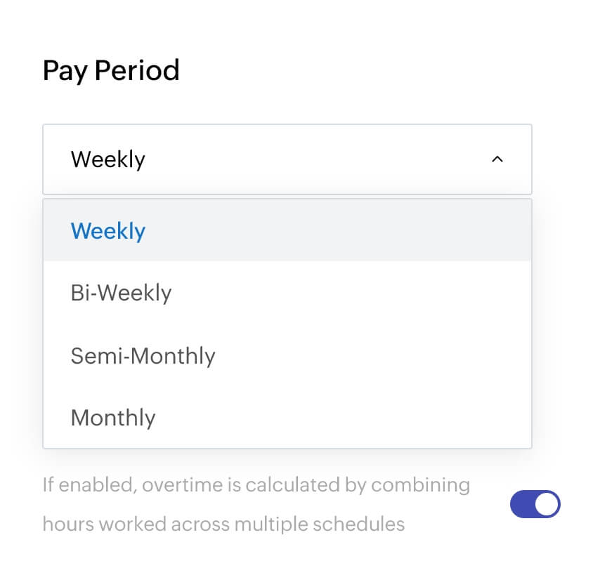 Customize your pay periods